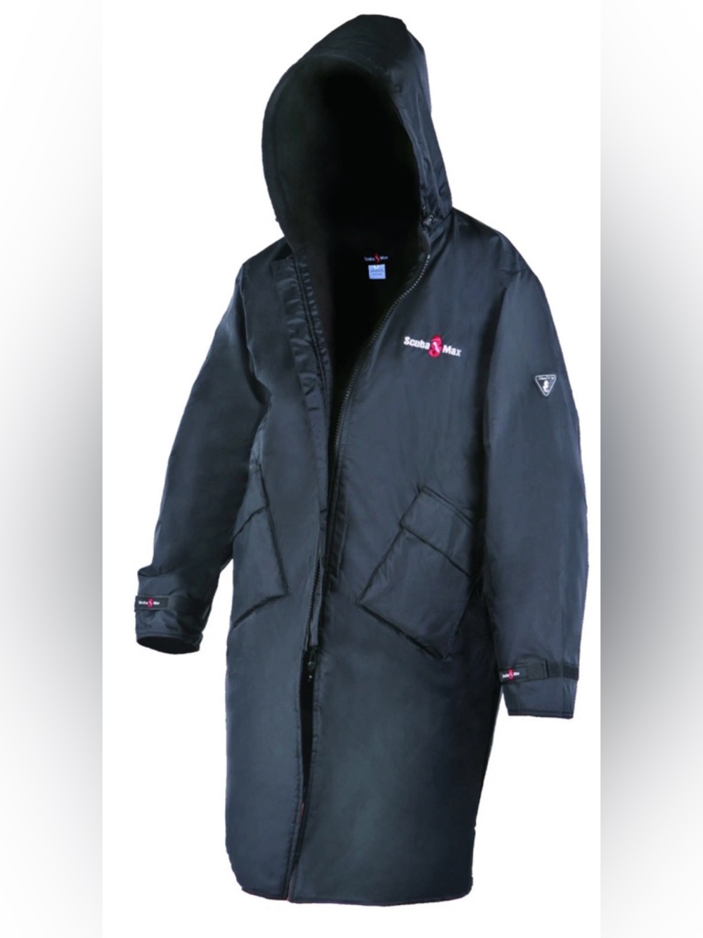Scuba Max Black Hooded Dive Coat